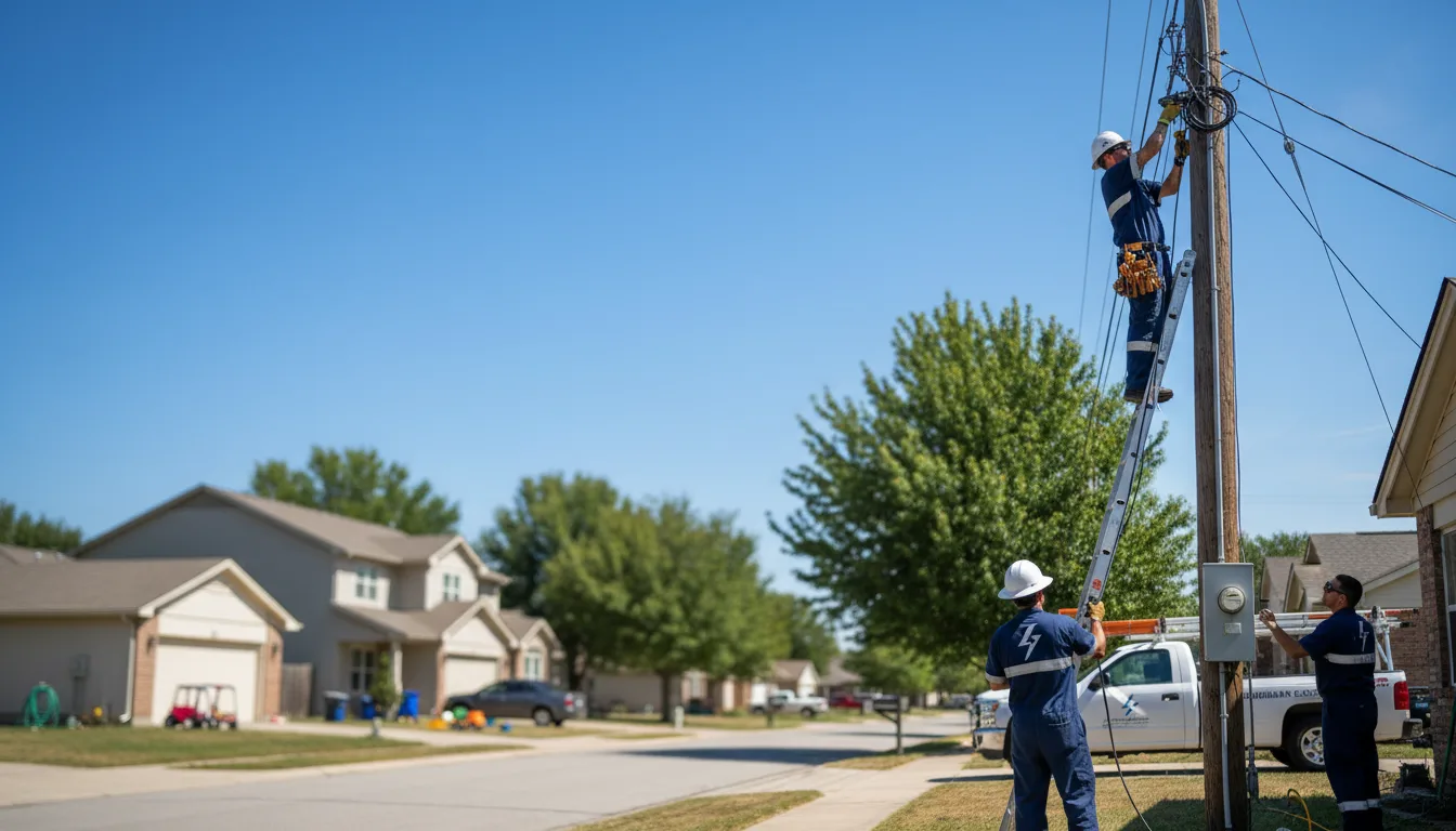 Residential electrician providing installation services in Otway, OH